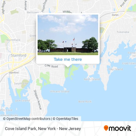Cove Island Park map