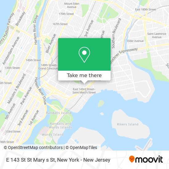 Mapa de E 143 St St Mary s St