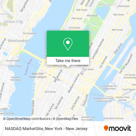 Mapa de NASDAQ MarketSite