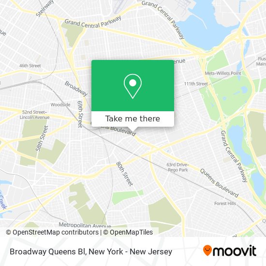 Mapa de Broadway Queens Bl