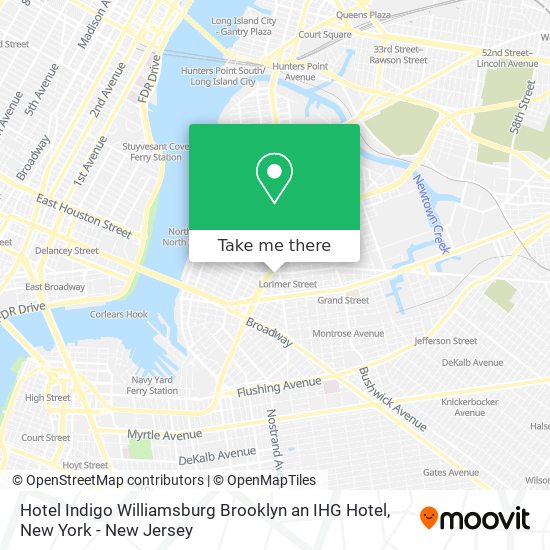 Mapa de Hotel Indigo Williamsburg Brooklyn an IHG Hotel
