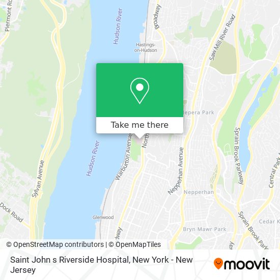 Saint John s Riverside Hospital map