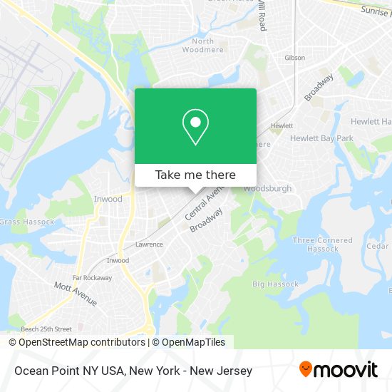 Ocean Point NY USA map