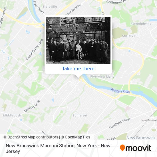 New Brunswick Marconi Station map