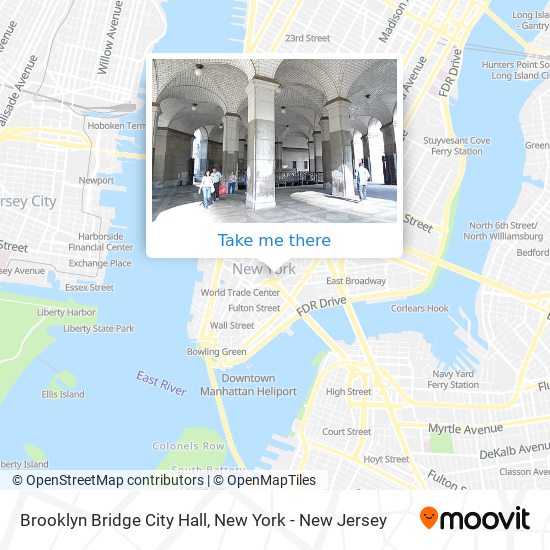 Mapa de Brooklyn Bridge City Hall