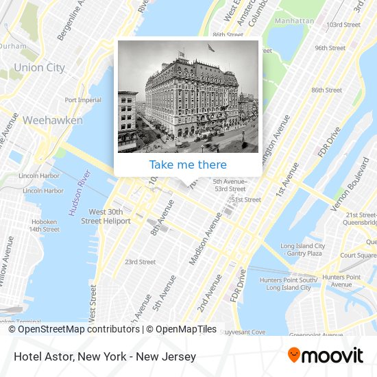 Mapa de Hotel Astor