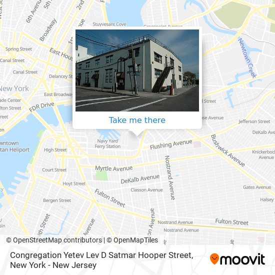 Mapa de Congregation Yetev Lev D Satmar Hooper Street