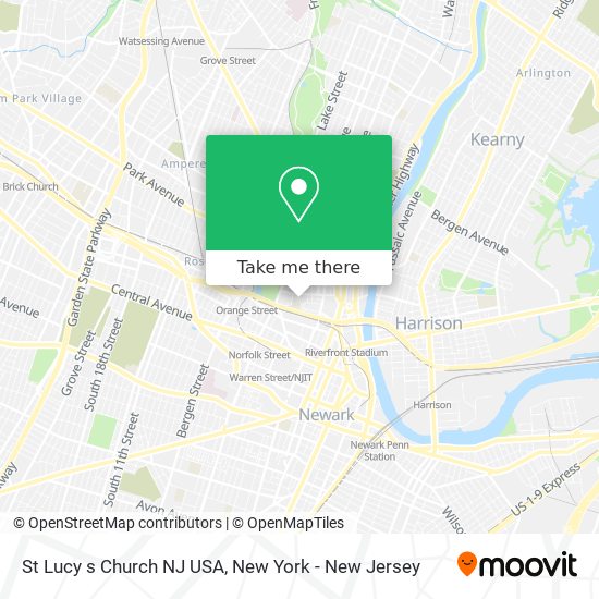 St Lucy s Church NJ USA map