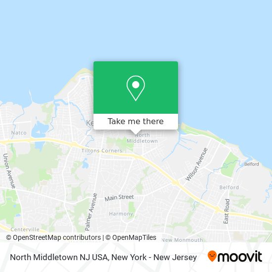 Mapa de North Middletown NJ USA