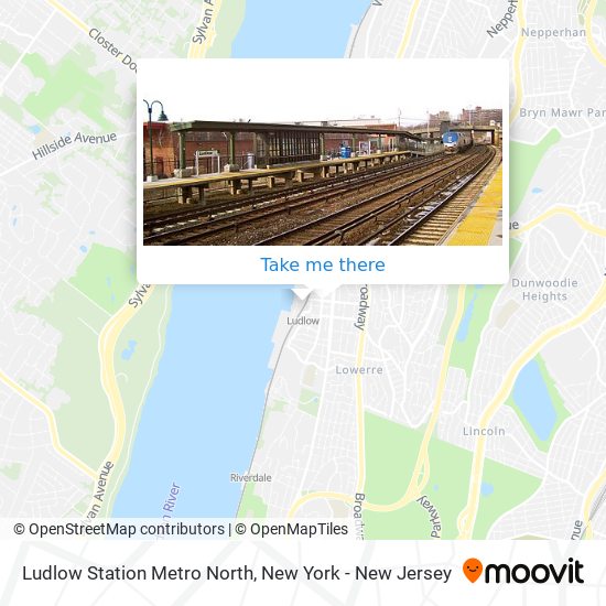 Ludlow Station Metro North map