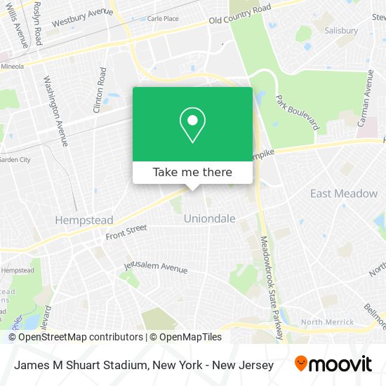 James M Shuart Stadium map