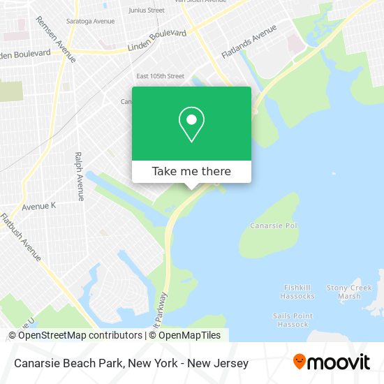 Mapa de Canarsie Beach Park