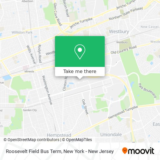 Mapa de Roosevelt Field Bus Term