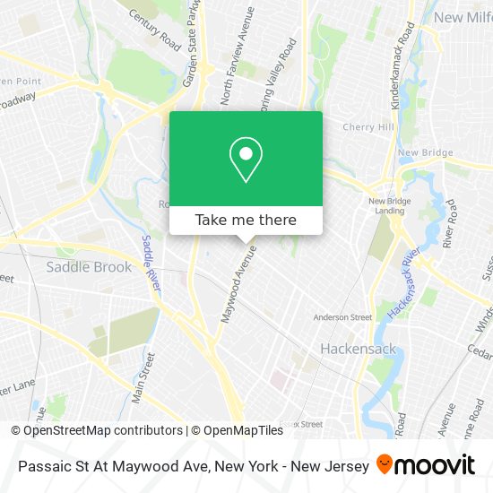 Mapa de Passaic St At Maywood Ave