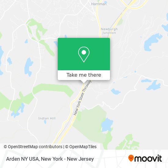 Arden NY USA map