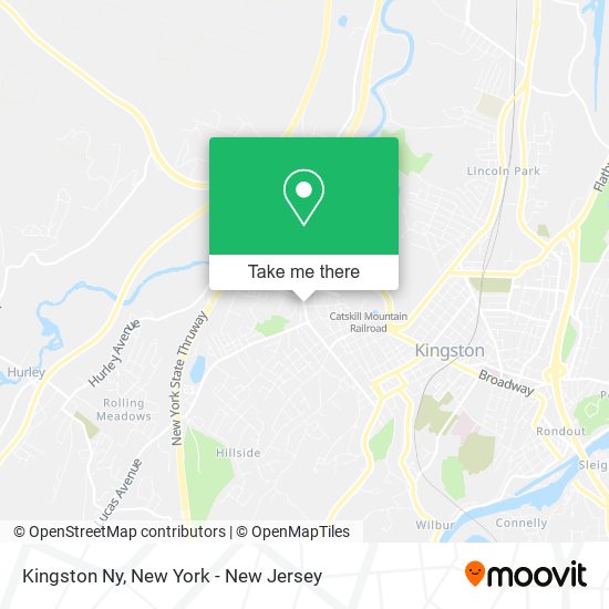 Kingston Ny map