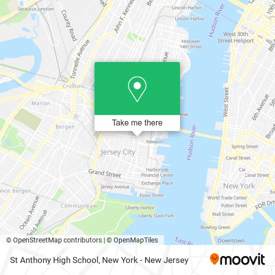 St Anthony High School map