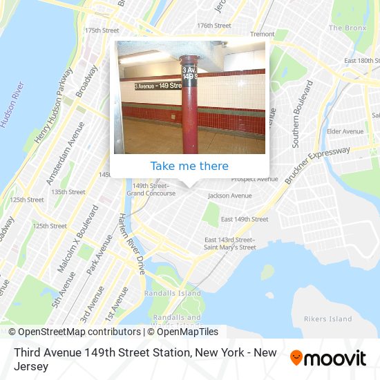 Third Avenue 149th Street Station map