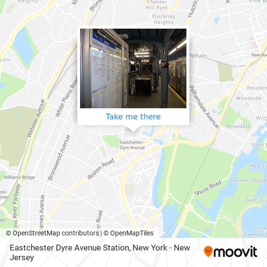 Mapa de Eastchester Dyre Avenue Station