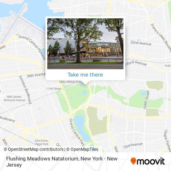 Flushing Meadows Natatorium map