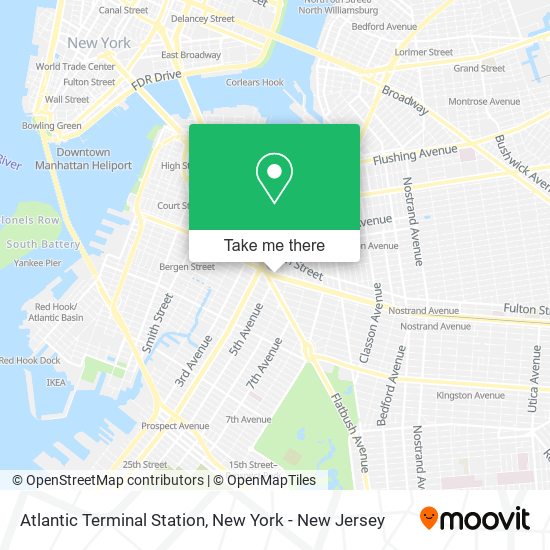 Atlantic Terminal Station map