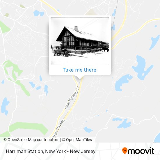 Harriman Station map