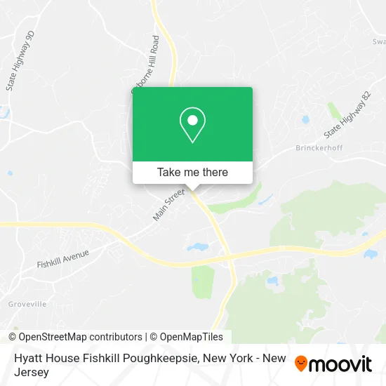 Mapa de Hyatt House Fishkill Poughkeepsie