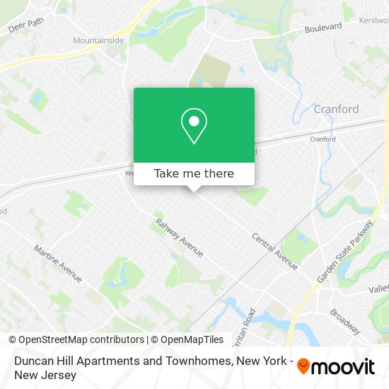 Mapa de Duncan Hill Apartments and Townhomes