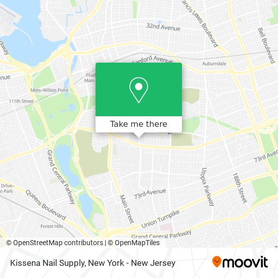 Mapa de Kissena Nail Supply