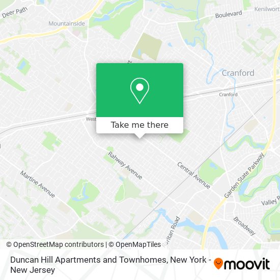 Mapa de Duncan Hill Apartments and Townhomes