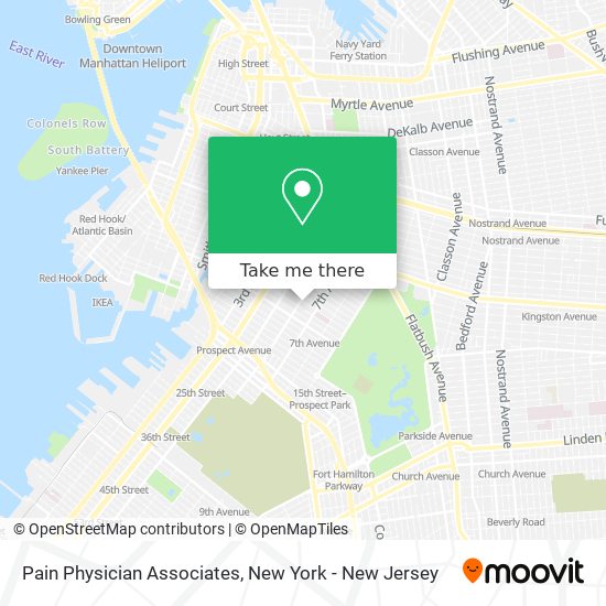 Pain Physician Associates map