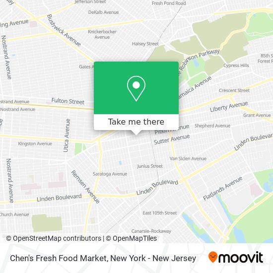 Mapa de Chen's Fresh Food Market