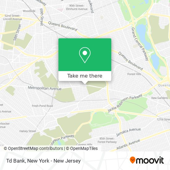 Td Bank map