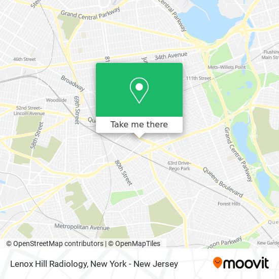 Lenox Hill Radiology map