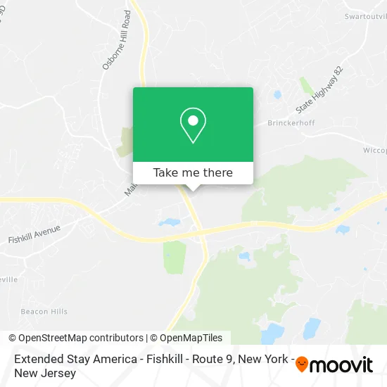 Extended Stay America - Fishkill - Route 9 map