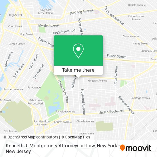 Mapa de Kenneth J. Montgomery Attorneys at Law