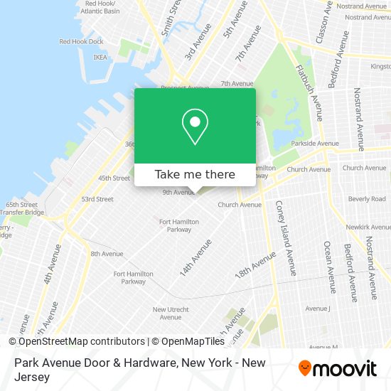 Mapa de Park Avenue Door & Hardware