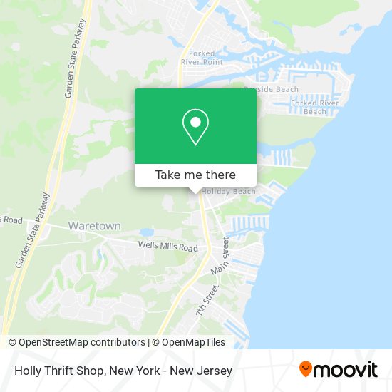 Holly Thrift Shop map