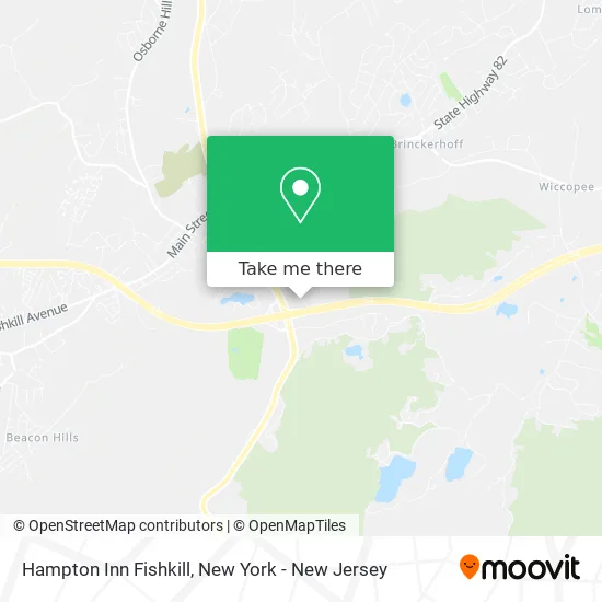 Hampton Inn Fishkill map