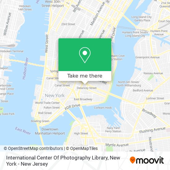 International Center Of Photography Library map
