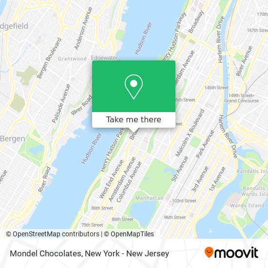 Mondel Chocolates map