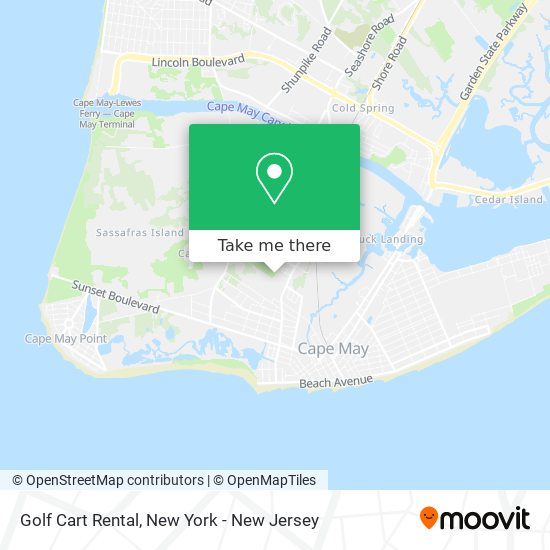 Mapa de Golf Cart Rental