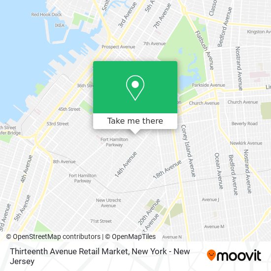 Thirteenth Avenue Retail Market map