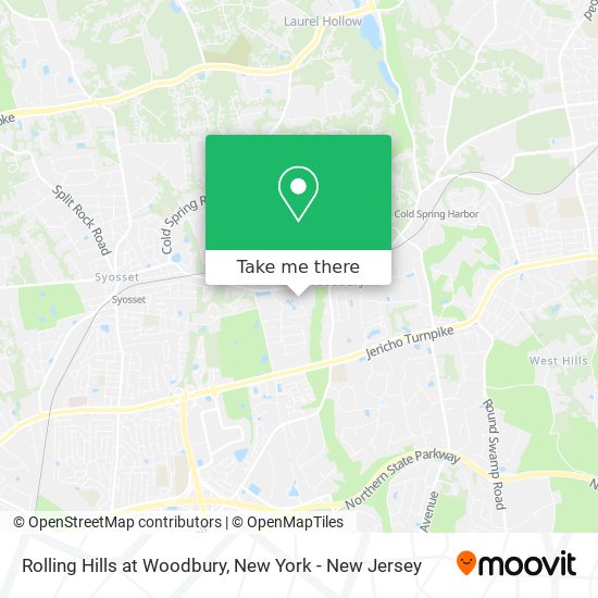 Rolling Hills at Woodbury map