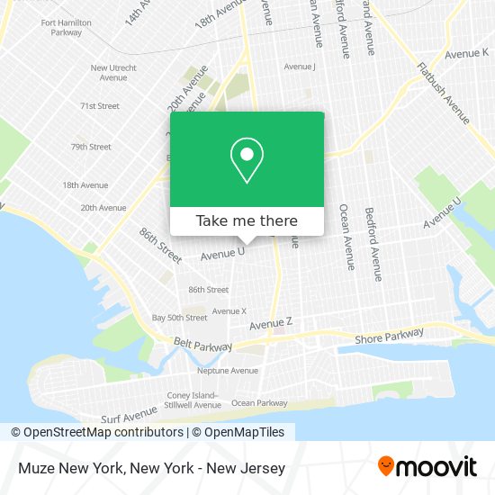 Muze New York map