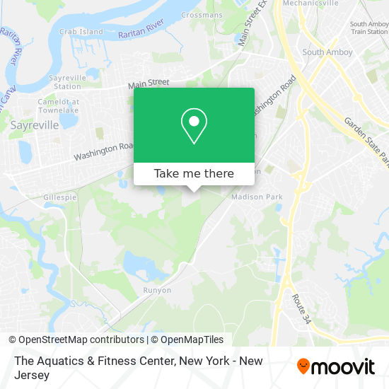 Mapa de The Aquatics & Fitness Center