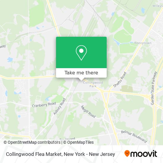 Mapa de Collingwood Flea Market