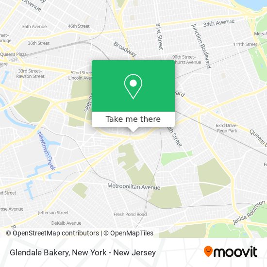 Glendale Bakery map