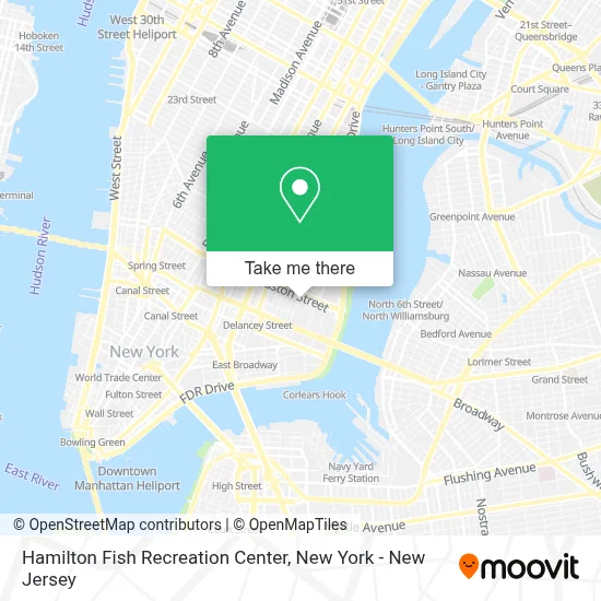 Hamilton Fish Recreation Center map