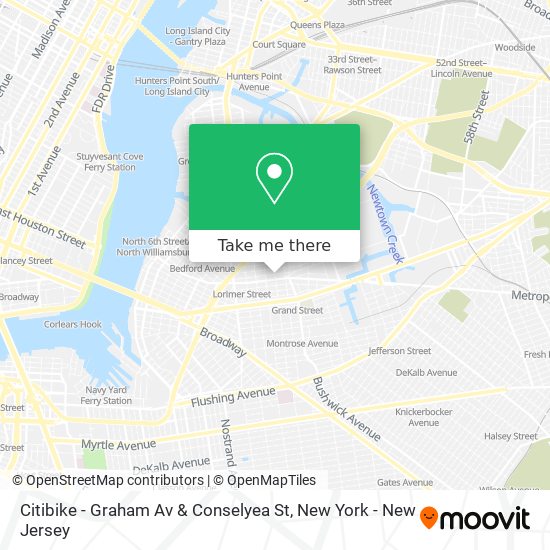 Citibike - Graham Av & Conselyea St map
